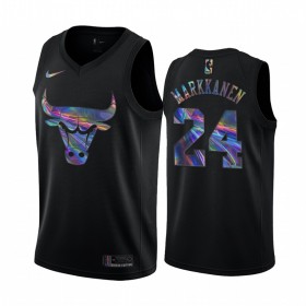 Dres Chicago Bulls Lauri Markkanen 24 Iridescent HWC Collection Swingman